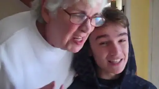 Frank and his grandma dancing…