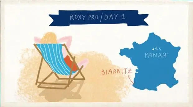 Les aventures illustrées du Roxy Pro – Day 1