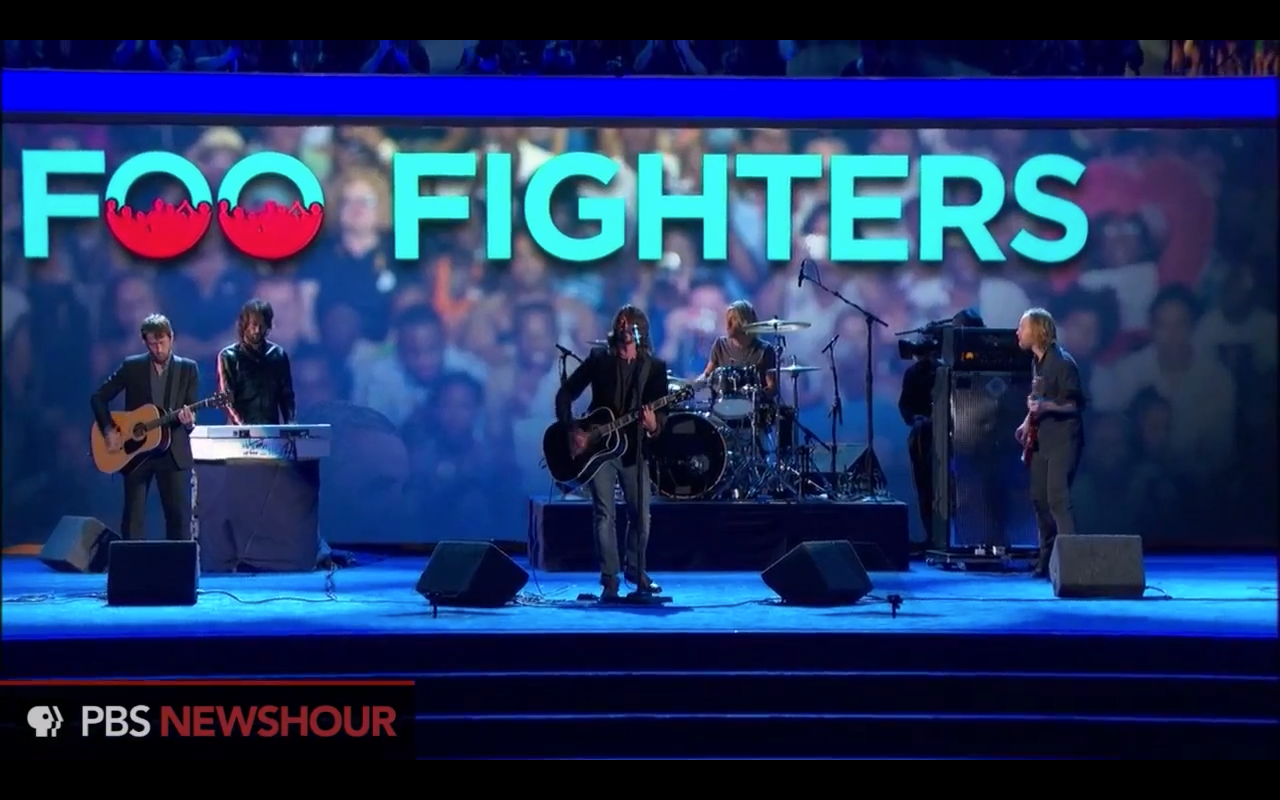 Concert – Les Foo Fighters en soutien à Barack Obama