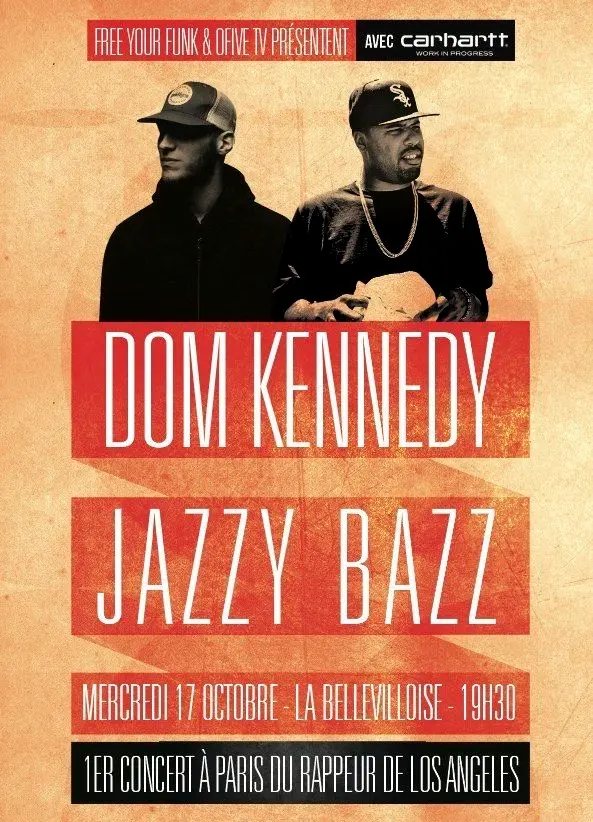 Jazzy Bazz et Dom Kennedy en concert à Paris !