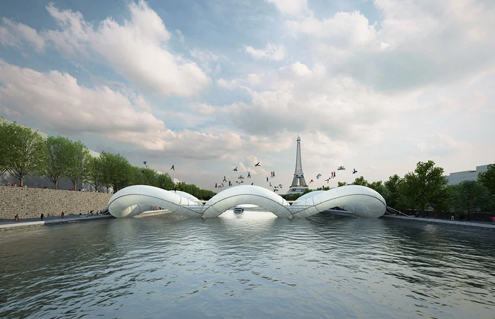 Un trampoline géant pour traverser la Seine !
