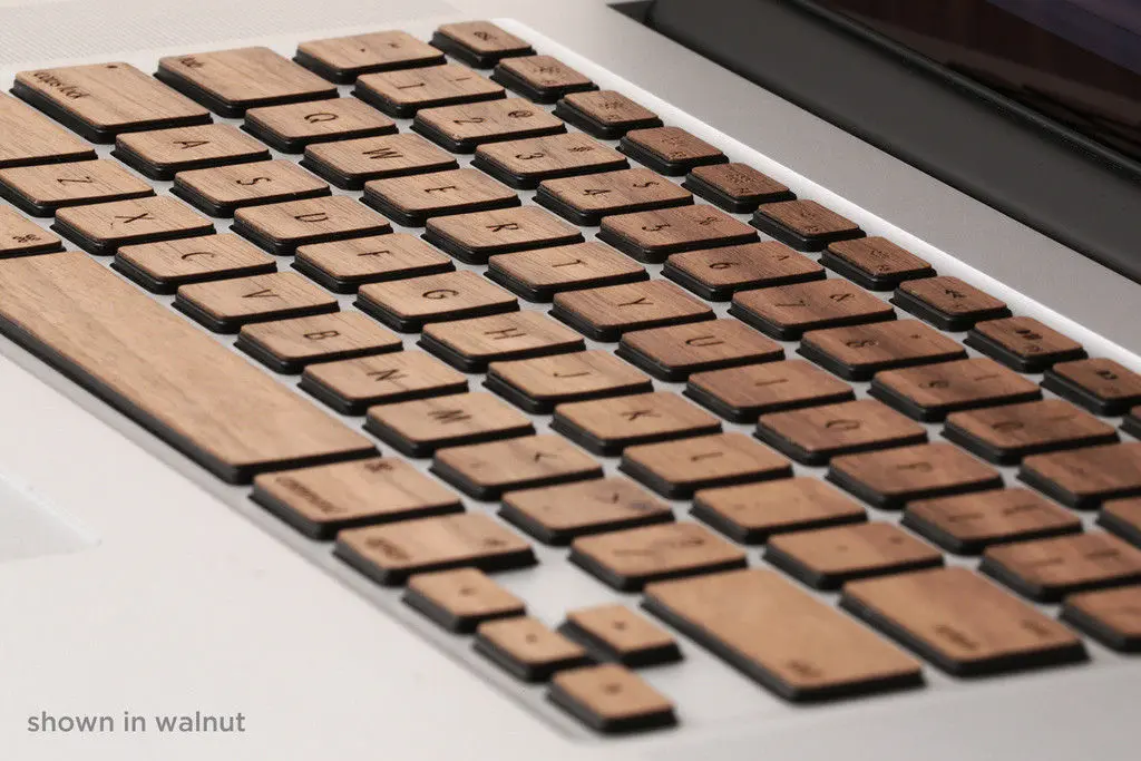 Shop : Un clavier en bois pour votre MacBook