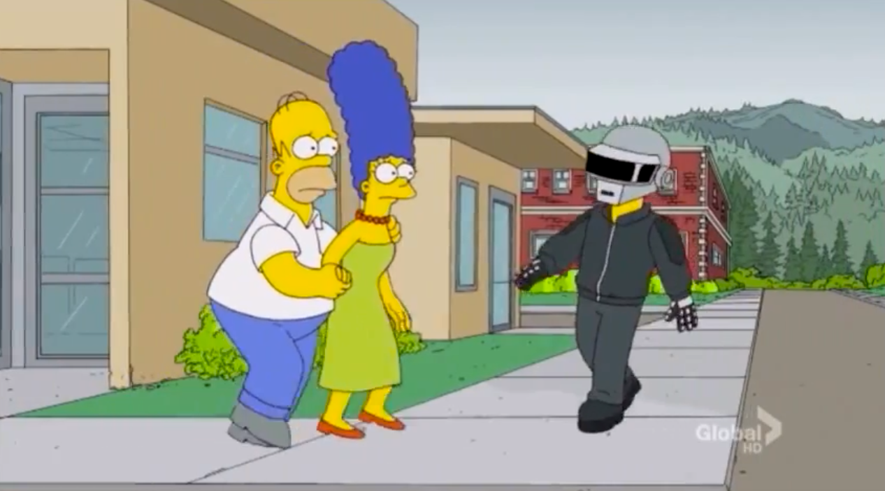 Daft Punk apparait dans les Simpson