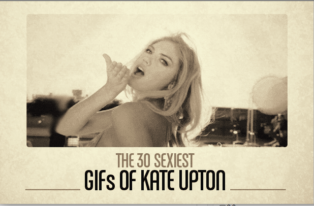Hot : Kate Upton en gif c’est magique