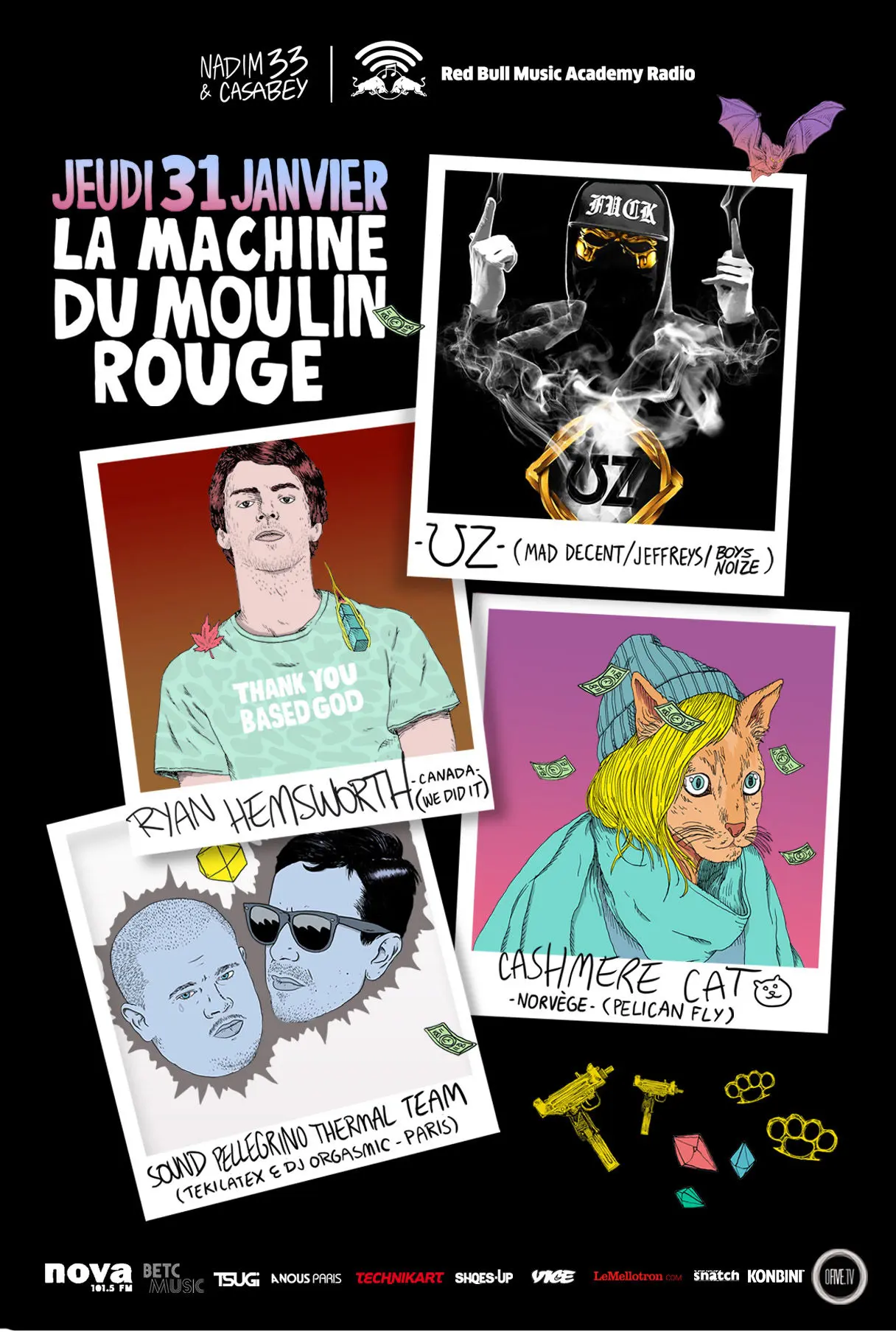 Concours : UZ + Sound Pellegrino & more à la Machine du Moulin Rouge le 31 janvier