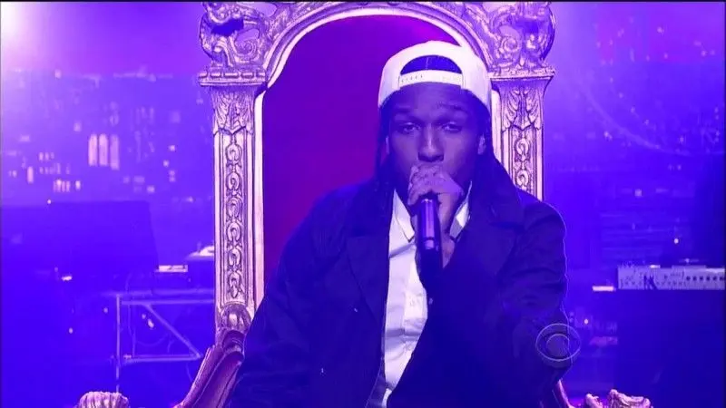 Vidéo : A$AP Rocky comme un roi chez David Letterman