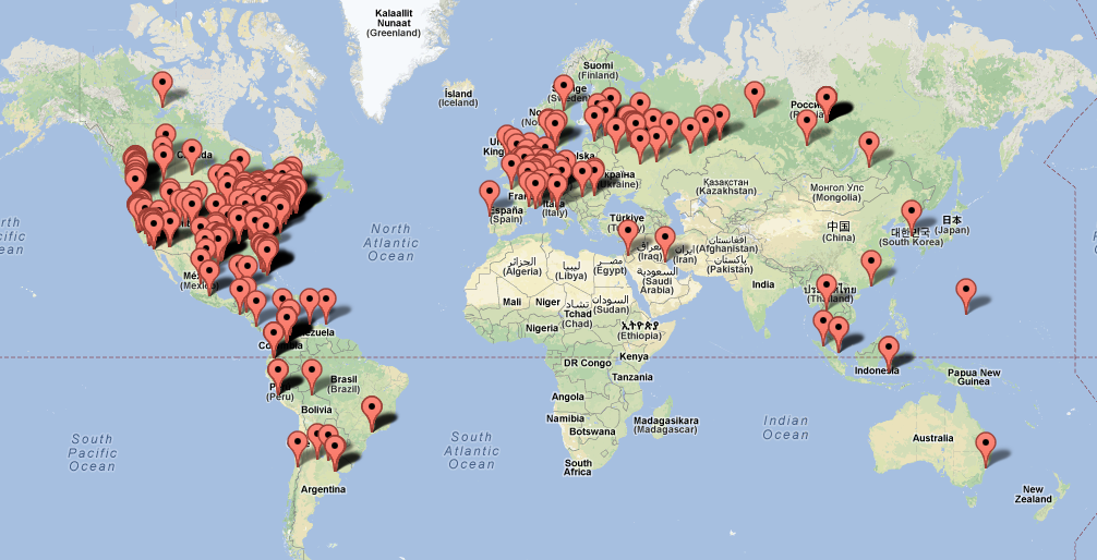 Une carte interactive donne accès à des caméras privées