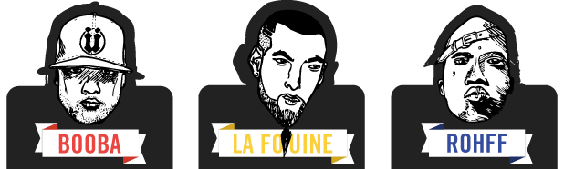 Booba, La Fouine, Rohff : infographie du rap game