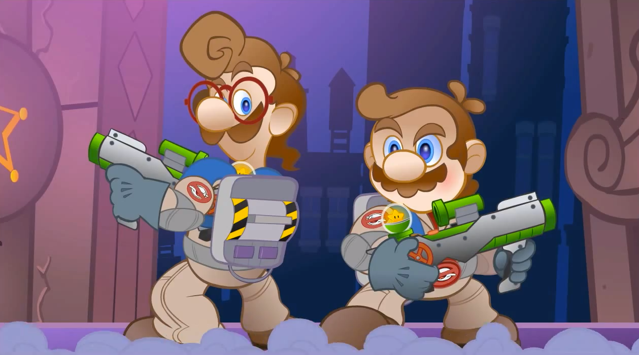 Vidéo : Mario Bros et Ghostbusters dans un cartoon