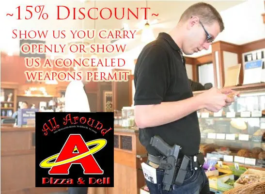 Aux États-Unis, une arme à feu vaut une pizza moins chère
