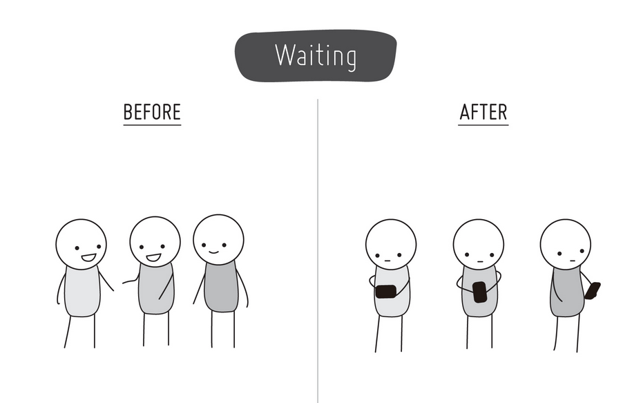 La vie avant et après les smartphones