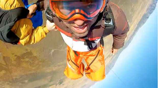 Vidéo : un saut dans le vide filmé en GoPro