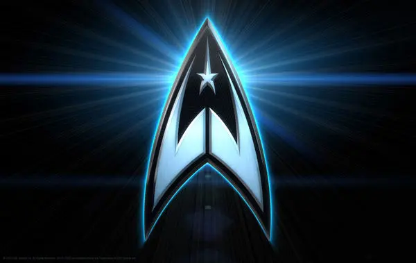 Le logo de Star Trek dans le ciel de Londres