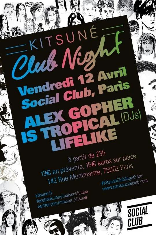 Concours : Kitsuné Club Night au Social Club le 12 avril