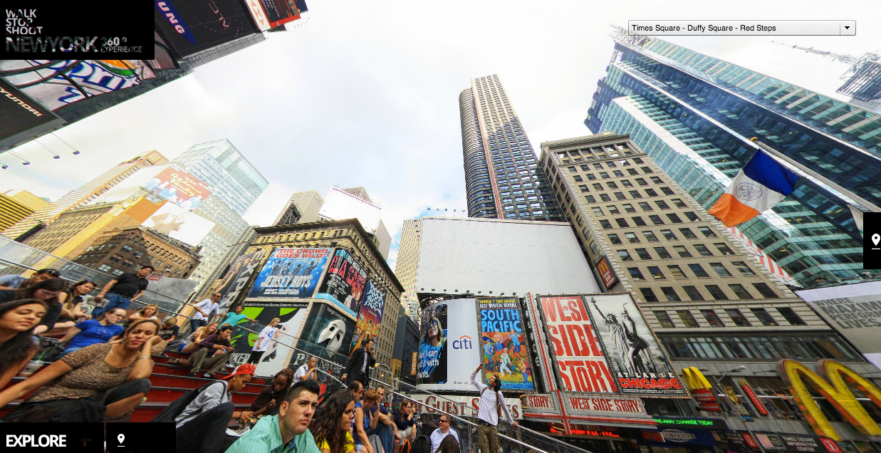 Visitez New York grâce à une vision 360 degré