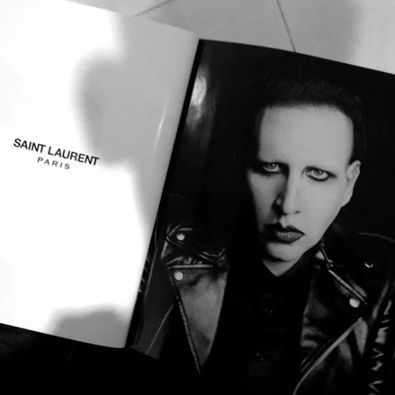 Marilyn Manson nouvelle égérie Saint Laurent