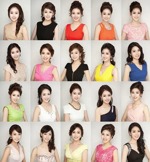 Photo : les visages identiques des Miss Coréennes