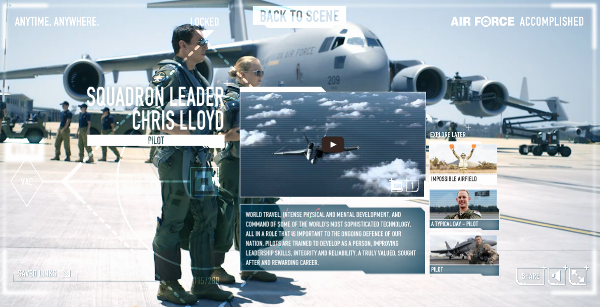 La vidéo interactive de l’armée de l’air australienne : impressionnante