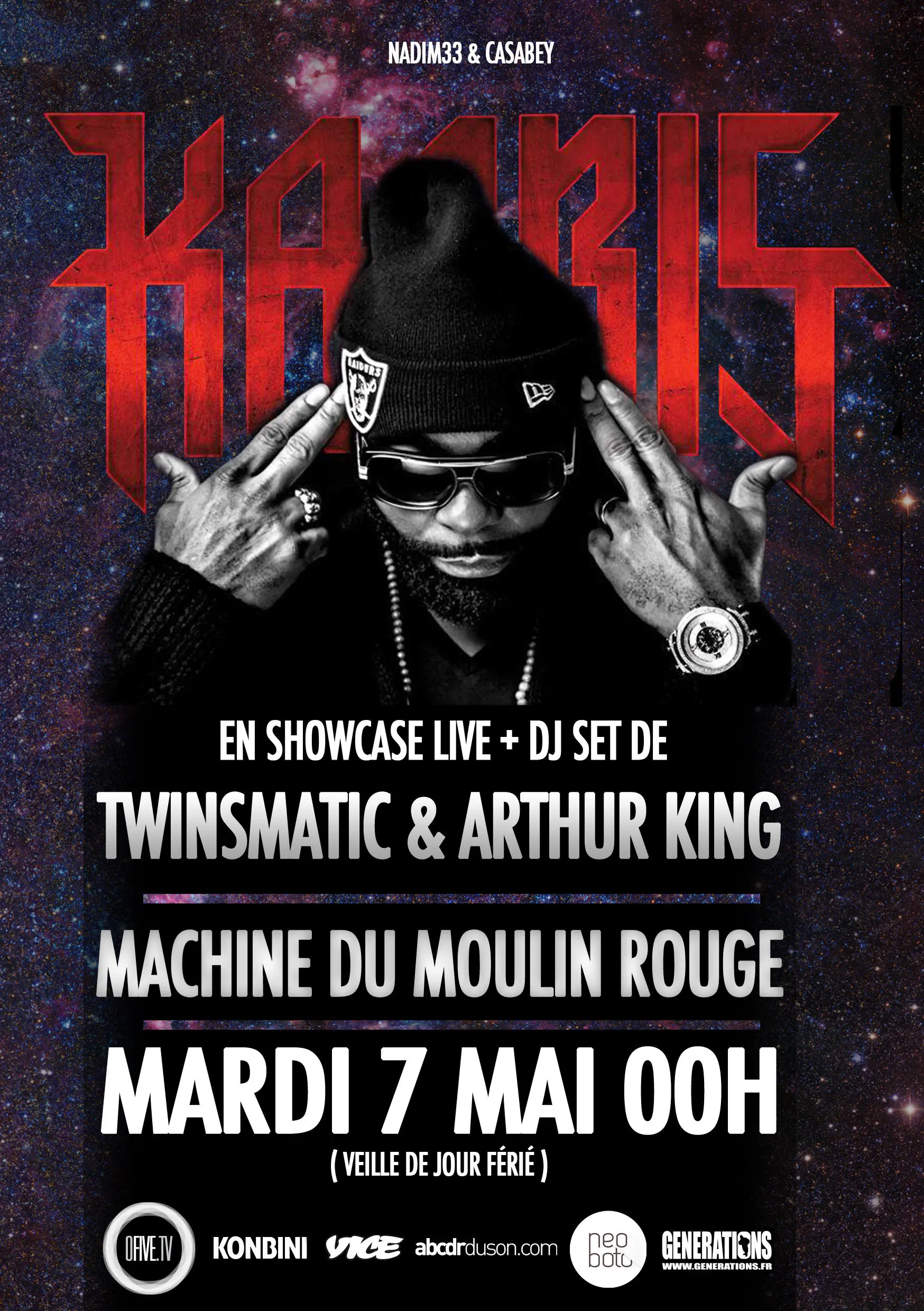 Kaaris en Showcase à la Machine du Moulin Rouge le 7 mai