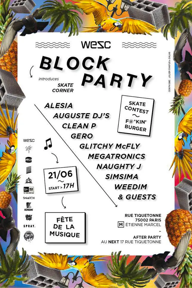 WeSC – Block Party le 21 juin