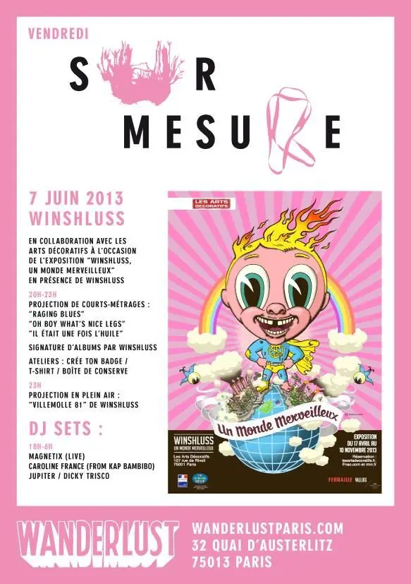 Concours : Sur-Mesure avec Winshluss au Wanderlust le 7 juin