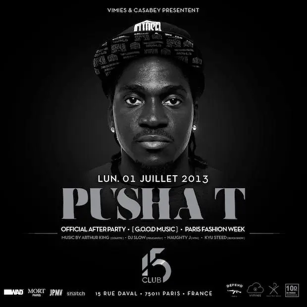 Concours : After Show de Pusha T au Club Numéro 15 le 1er juillet