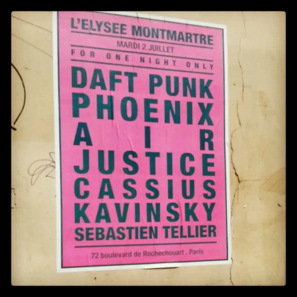 Daft Punk, Justice, Kavinsky, Phoenix à l’Élysée Montmartre ?