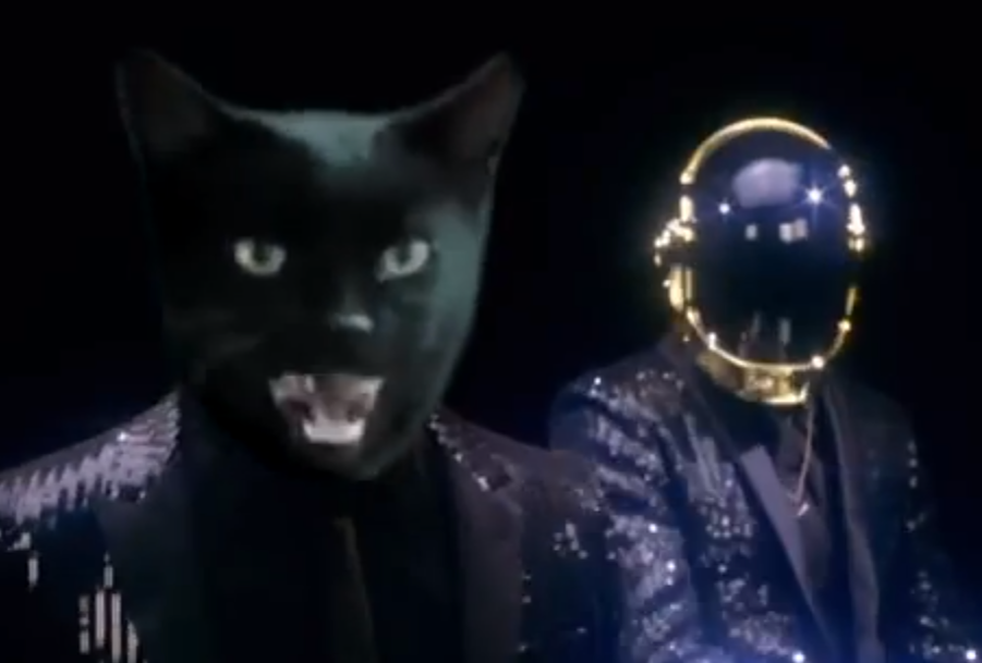 “Get Lucky” de Daft Punk repris par un chat
