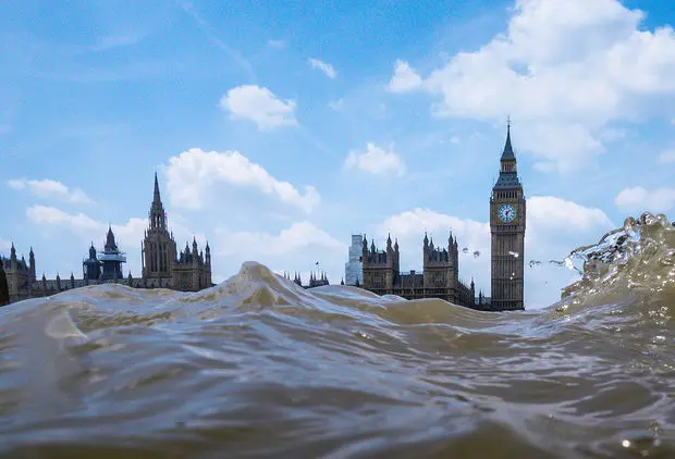 Photo : Londres sous les flots par Rupert Jordan