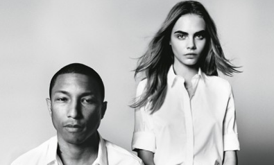 Vogue UK : Cara Delevingne x Pharrell Williams en studio