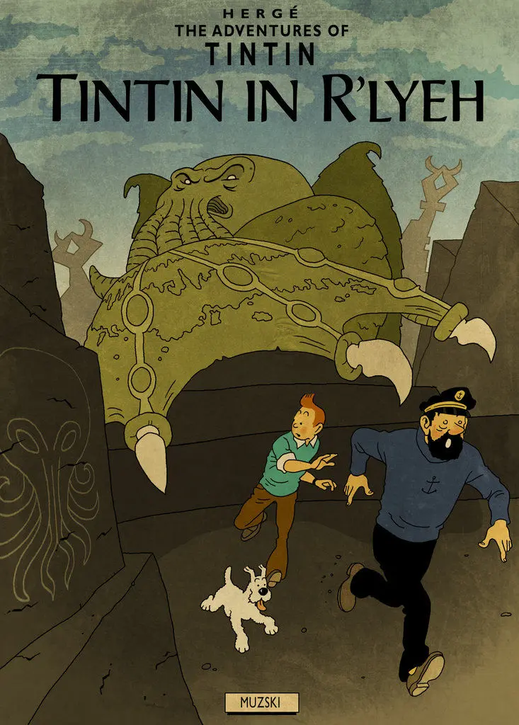 Les aventures de Tintin au pays de Lovecraft