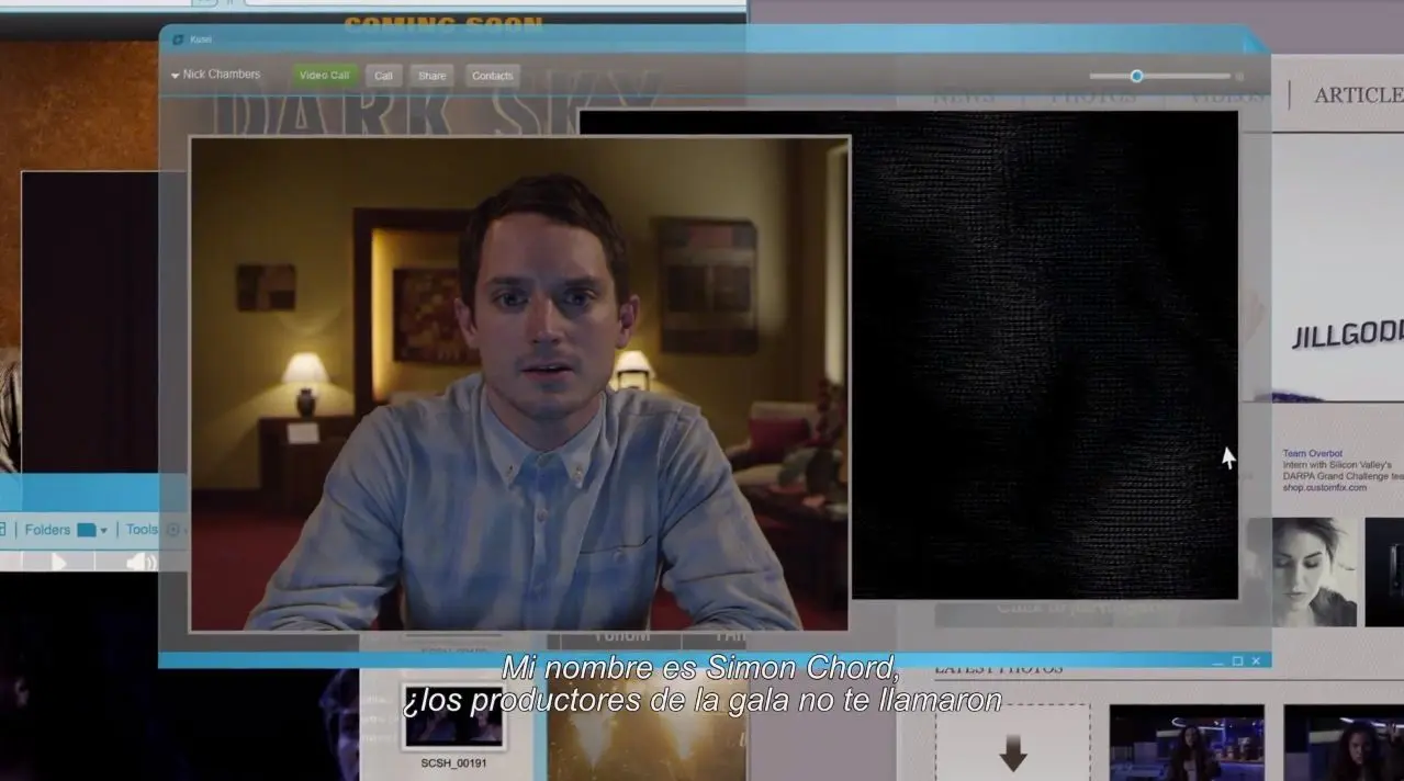 Les premières images de Open Windows, avec Elijah Wood et Sasha Grey