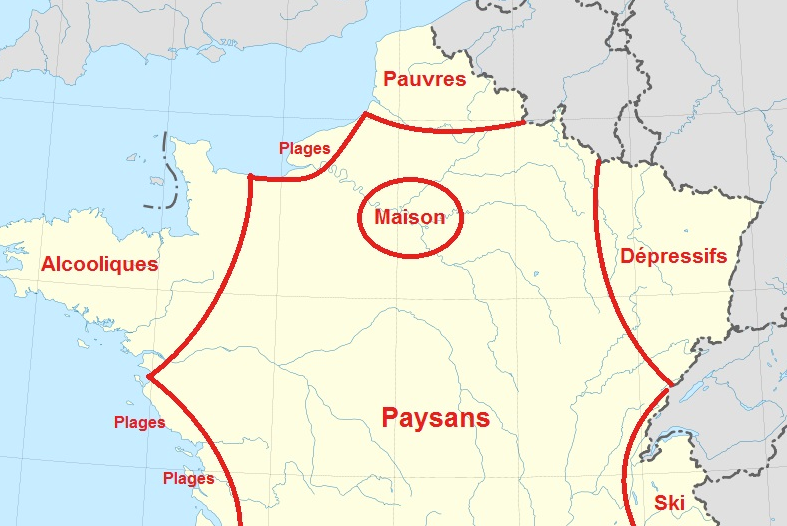 Les régions françaises selon les Parisiens, Toulousains ou Marseillais