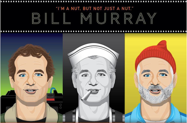 La vie de Bill Murray en une infographie