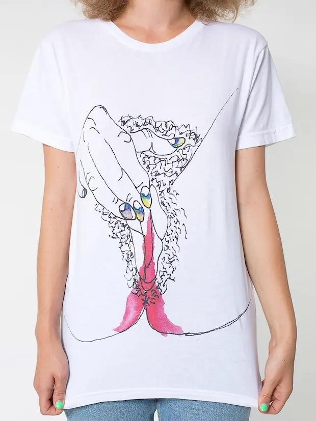 Le t-shirt “menstruations” d’American Apparel