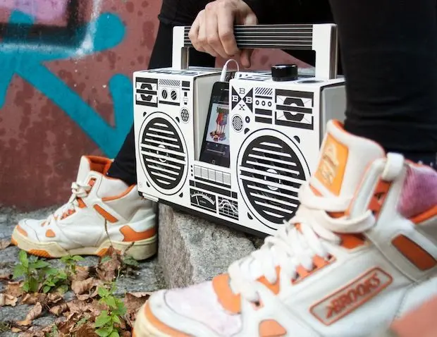 Berlin Boombox : le soundsystem origami en forme de ghetto-blaster