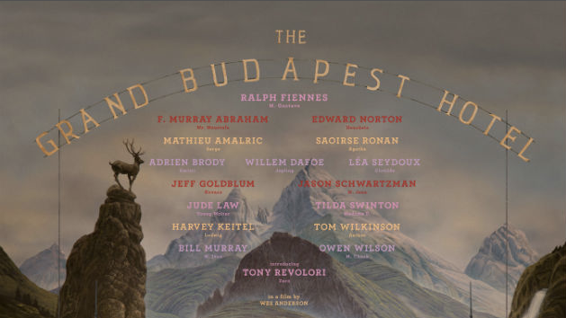 Wes Anderson : première affiche pour “The Grand Budapest Hotel”