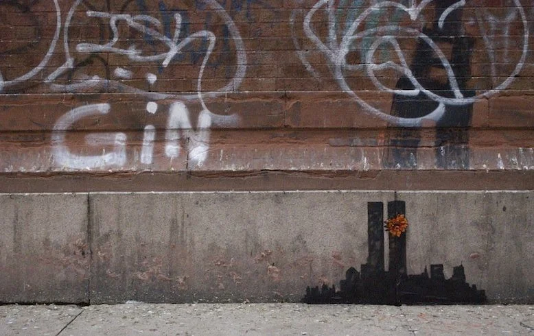 Banksy rend hommage aux tours du World Trade Center