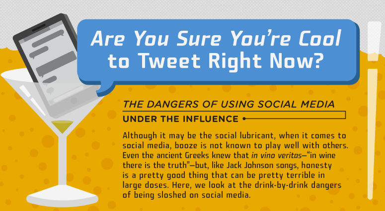Infographie : du danger d’être bourré sur les réseaux sociaux