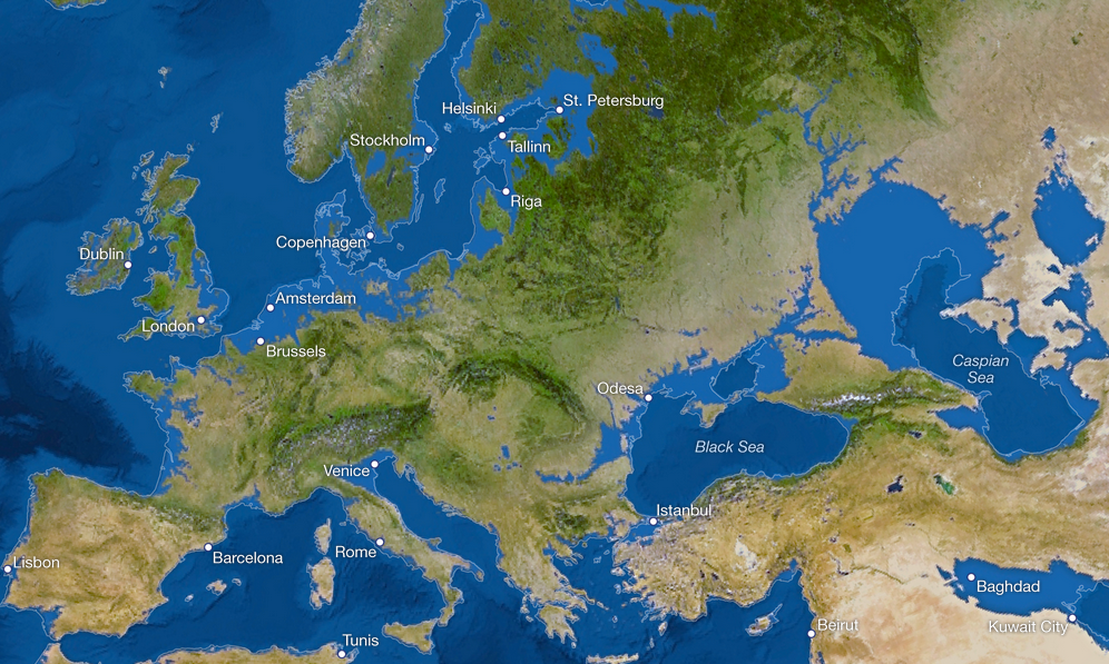 Carte : la Terre (et la France) après la fonte des glaces