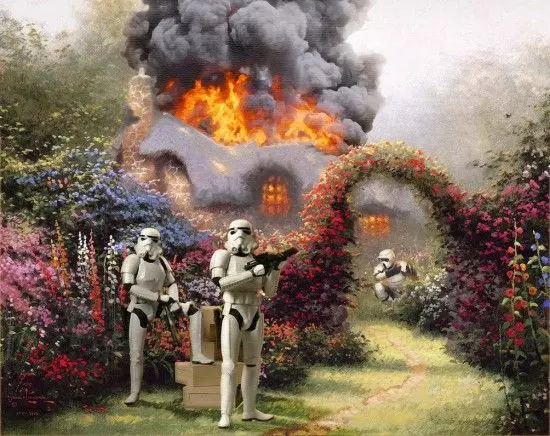 Quand Star Wars s’invite dans la peinture populaire américaine