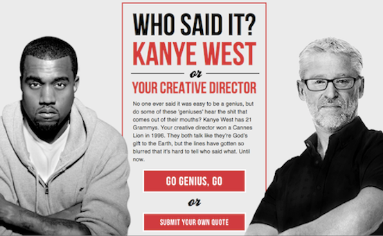 Ces citations sont-elles de Kanye West ou d’un directeur de la création ?