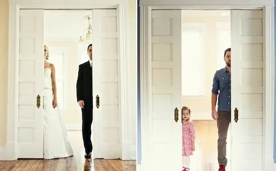 En images : un père veuf recrée ses photos de mariage avec sa fille