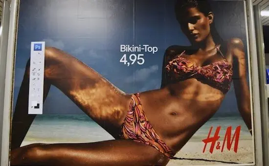 En images : un “anonyme” critique H&M à l’aide d’une barre d’outil Photoshop