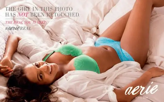 Une campagne de pub pour de la lingerie sans retouches Photoshop
