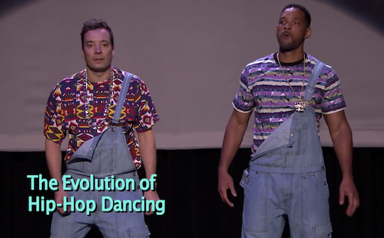 Jimmy Fallon et Will Smith dansent l’histoire du hip-hop