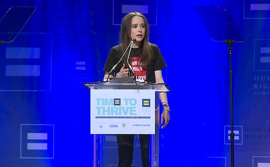 Vidéo : l’émouvant coming-out d’Ellen Page