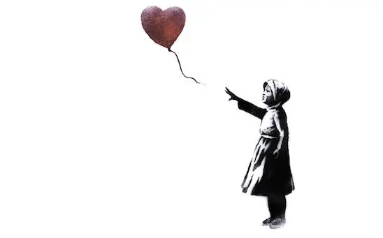 Banksy évoque le conflit syrien en réadaptant la fille au ballon rouge