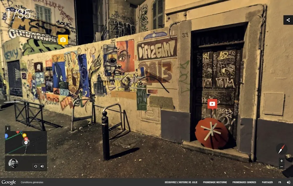 Google vous emmène en promenade nocturne à Marseille