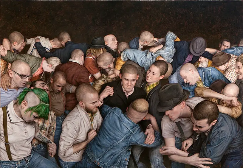 Dan Witz peint les pogos hardcore comme personne